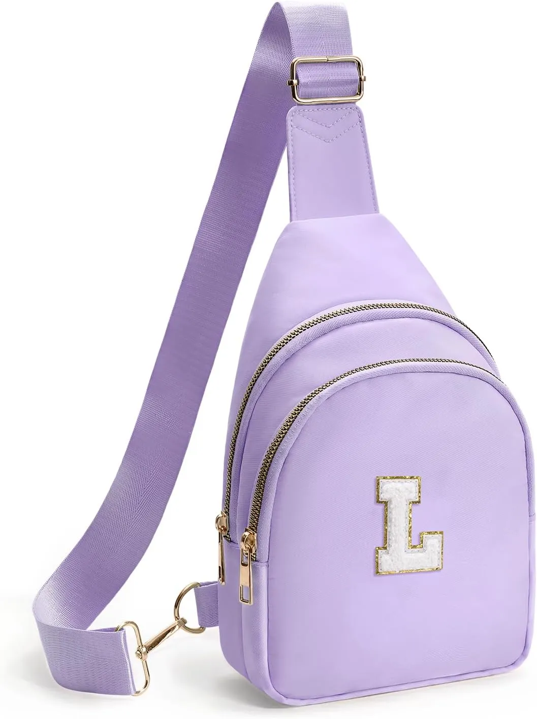 Sling Bag for women,Initial Fanny Pack, Cute Travel Crossbody Bag,Initial Purse Belt Bag L