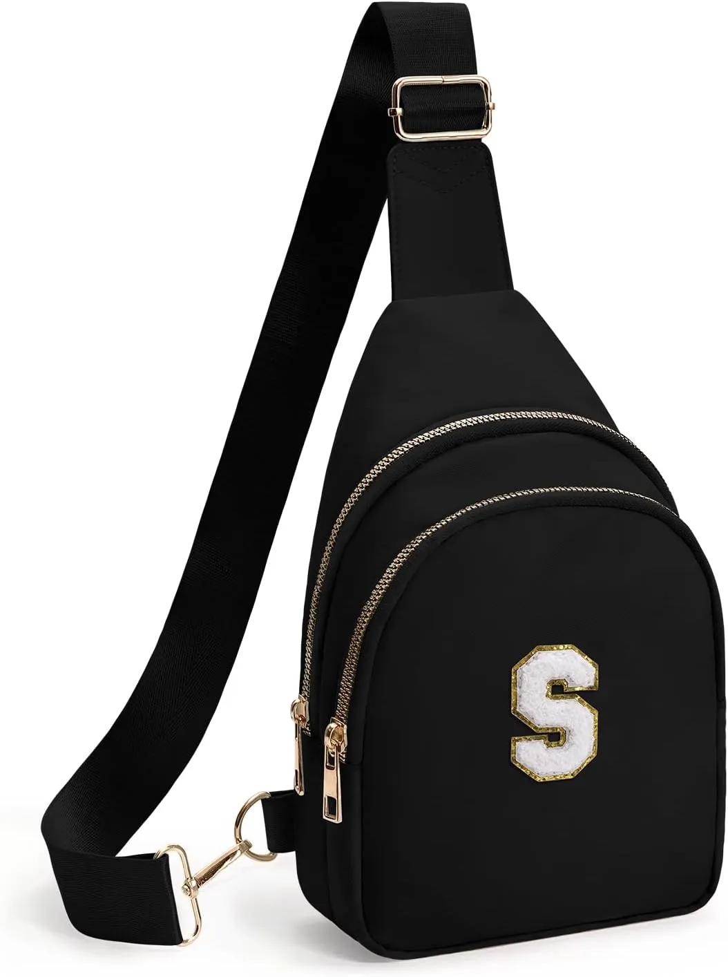 Sling Bag for women,Initial Fanny Pack, Cute Travel Crossbody Bag,Initial Purse Belt Bag S