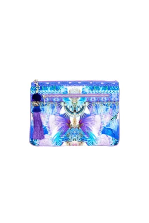 SMALL CANVAS CLUTCH HEARTBEATS DRUMBEATS