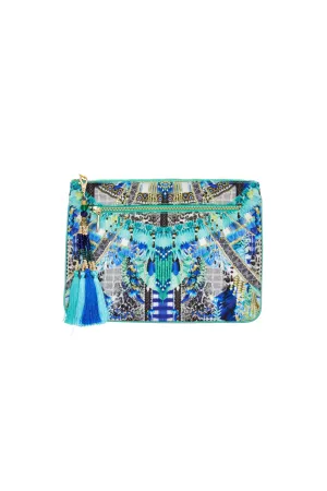 SMALL CANVAS CLUTCH LEAVE ME WILD