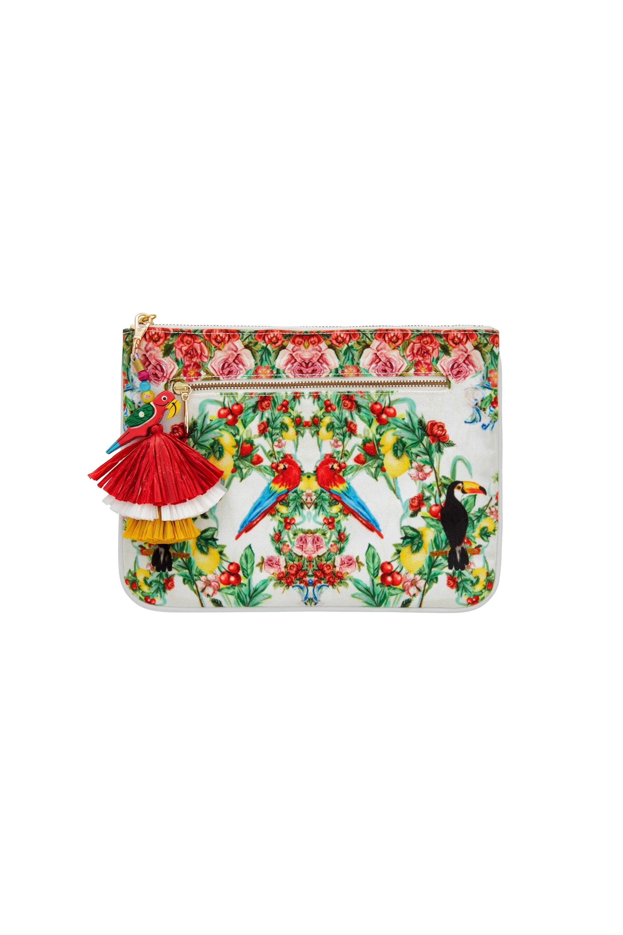 SMALL CANVAS CLUTCH ONE FLEW OVER