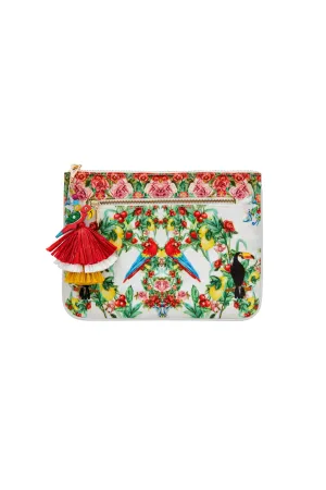 SMALL CANVAS CLUTCH ONE FLEW OVER