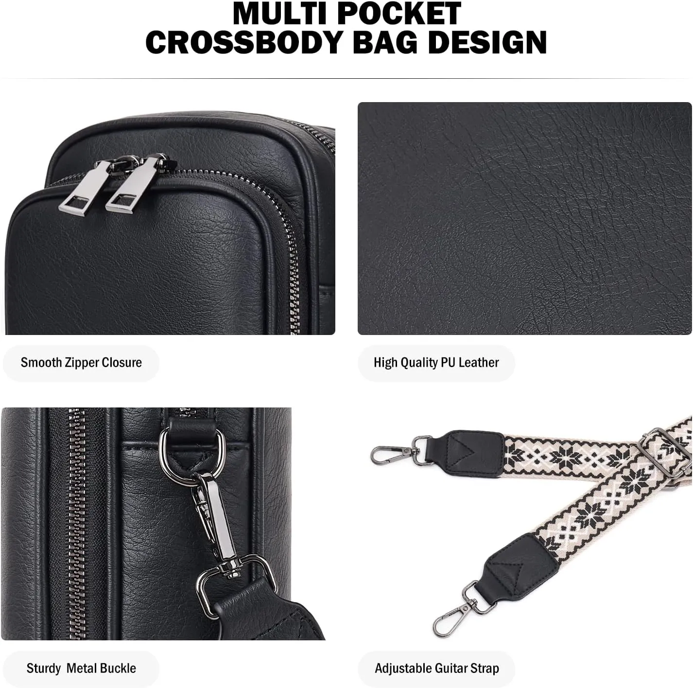 Small Crossbody Bags for Women Trendy,Vegan Leather Cell Phone Purse Crossbody Handbag Purse with Built in Wallet