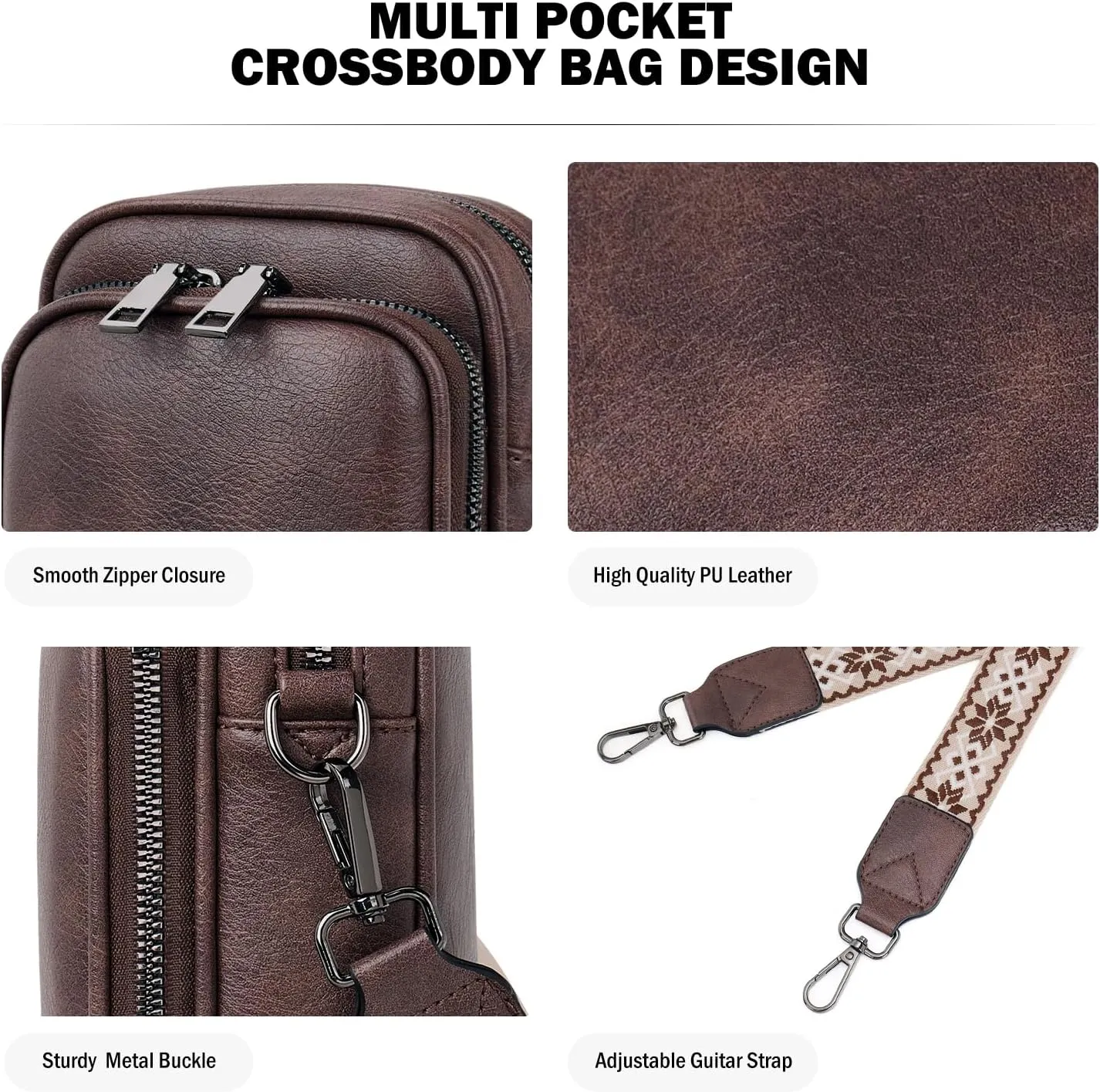 Small Crossbody Bags for Women Trendy,Vegan Leather Cell Phone Purse Crossbody Handbag Purse with Built in Wallet