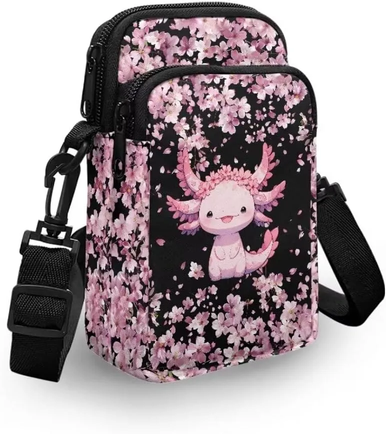 Small Crossbody Cell Phone Purse, Lightweight Mini Messenger Shoulder Handbag Wallet with Adjustable Strap