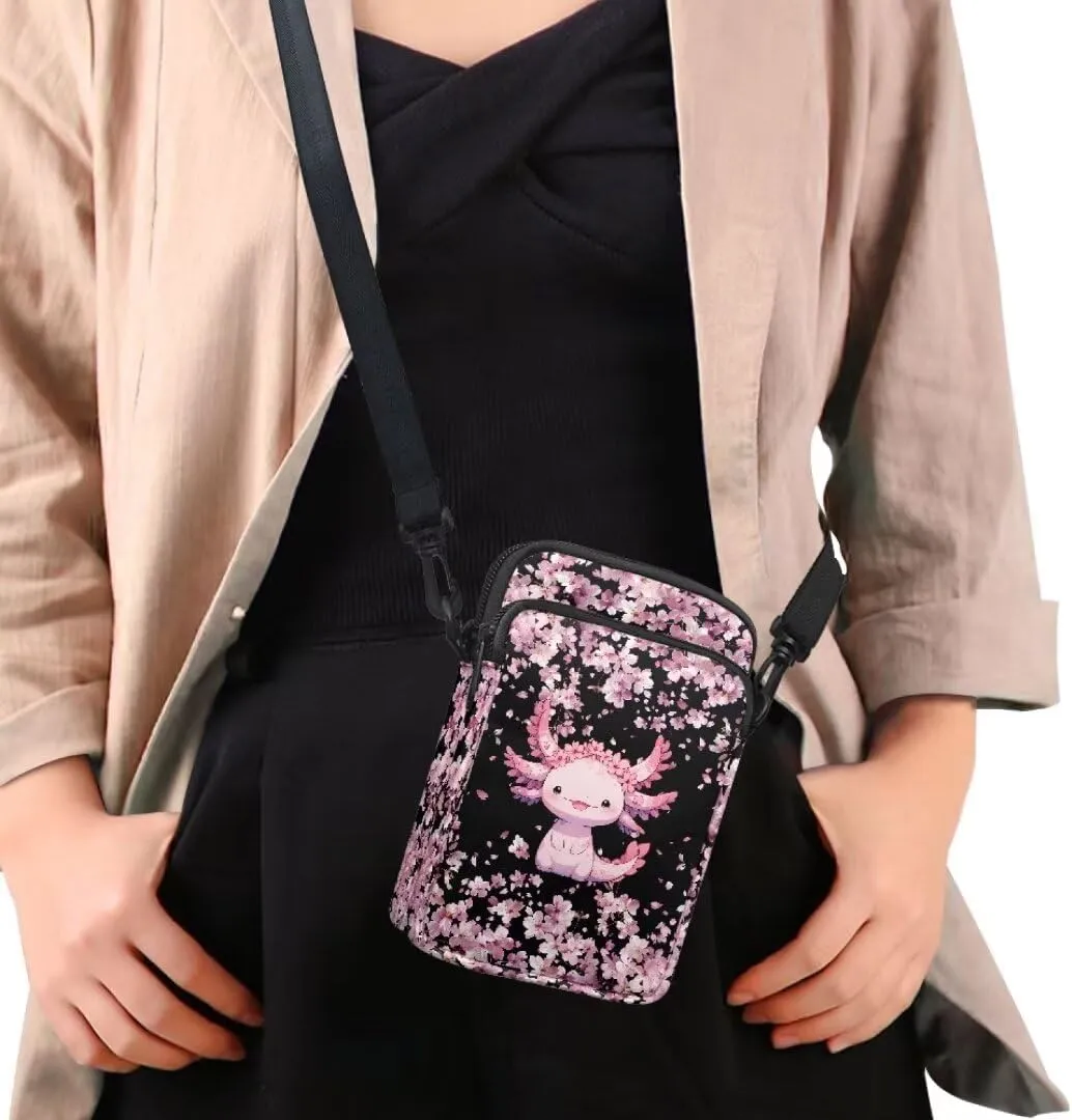 Small Crossbody Cell Phone Purse, Lightweight Mini Messenger Shoulder Handbag Wallet with Adjustable Strap