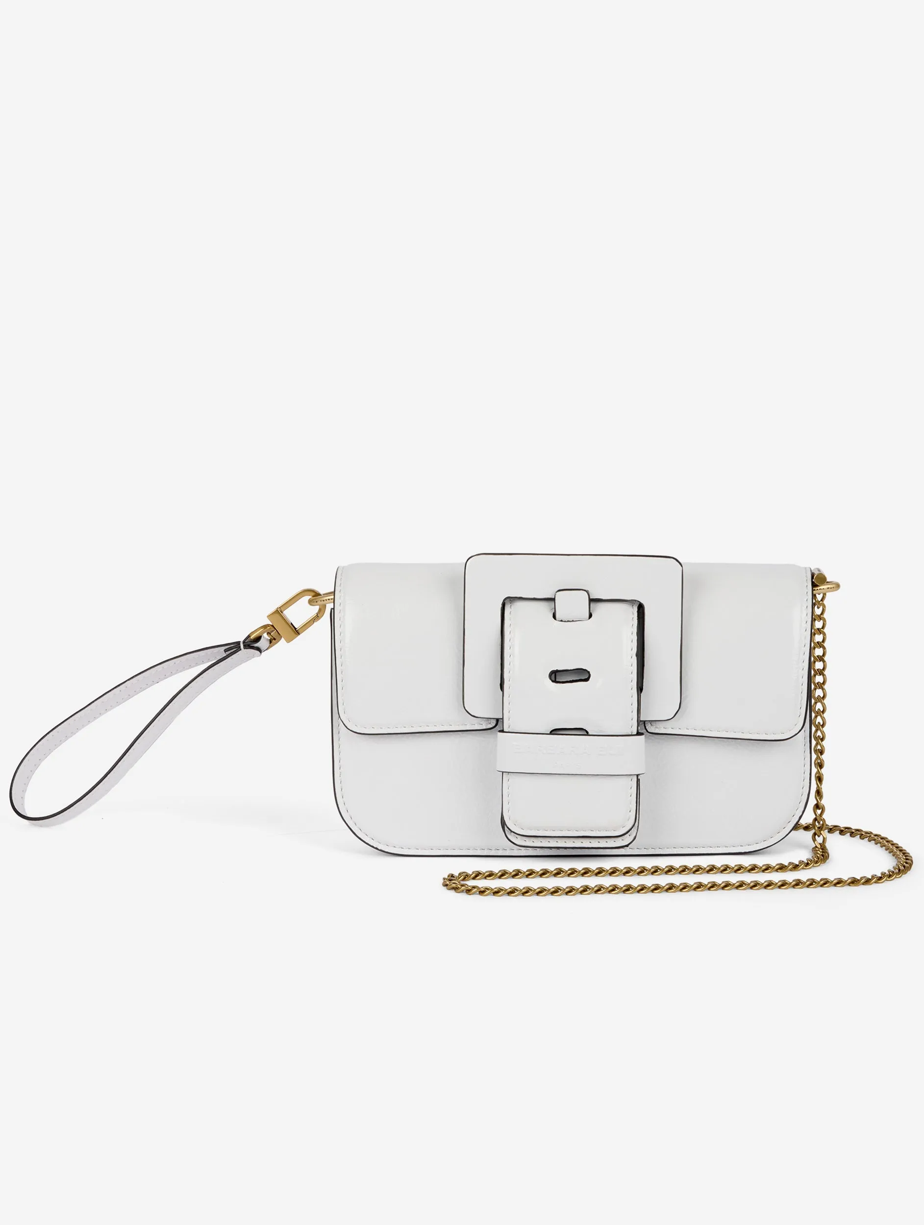 Small "Like Me" bag in white leather