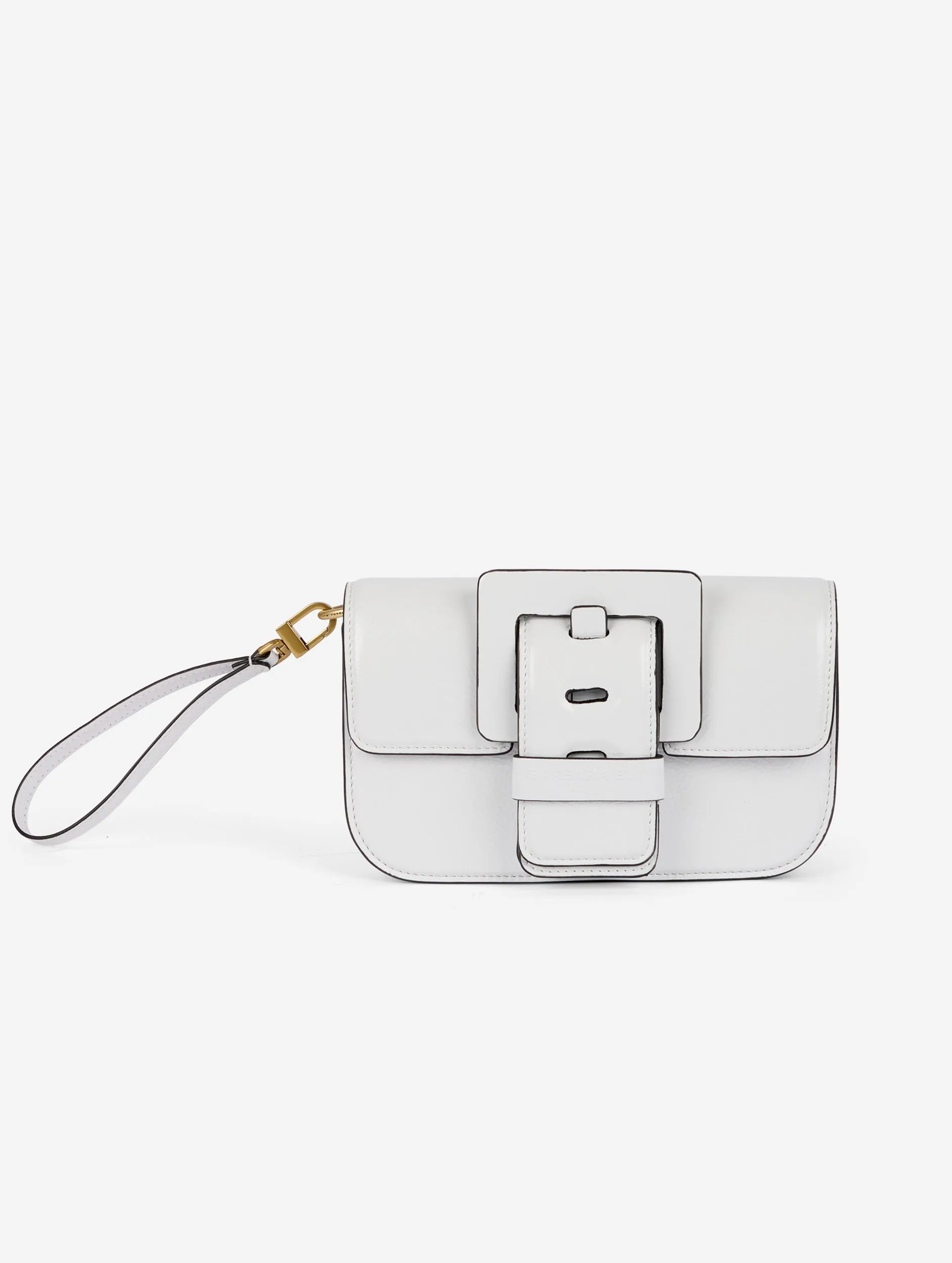 Small "Like Me" bag in white leather