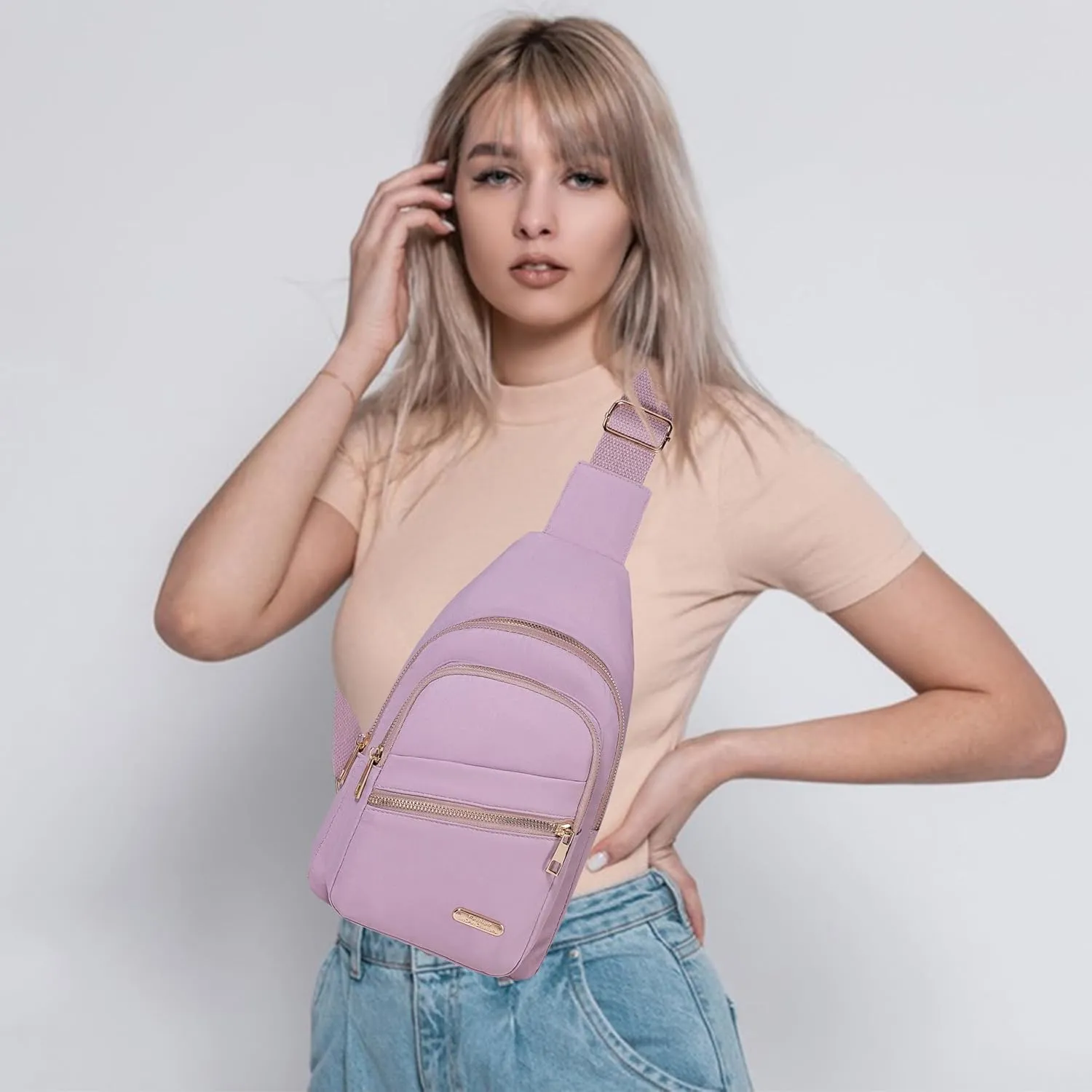 Small Sling Backpack Crossbody Sling Bag, Chest Bag Daypack Fanny Pack Cross Body Bag for Outdoors Hiking Traveling