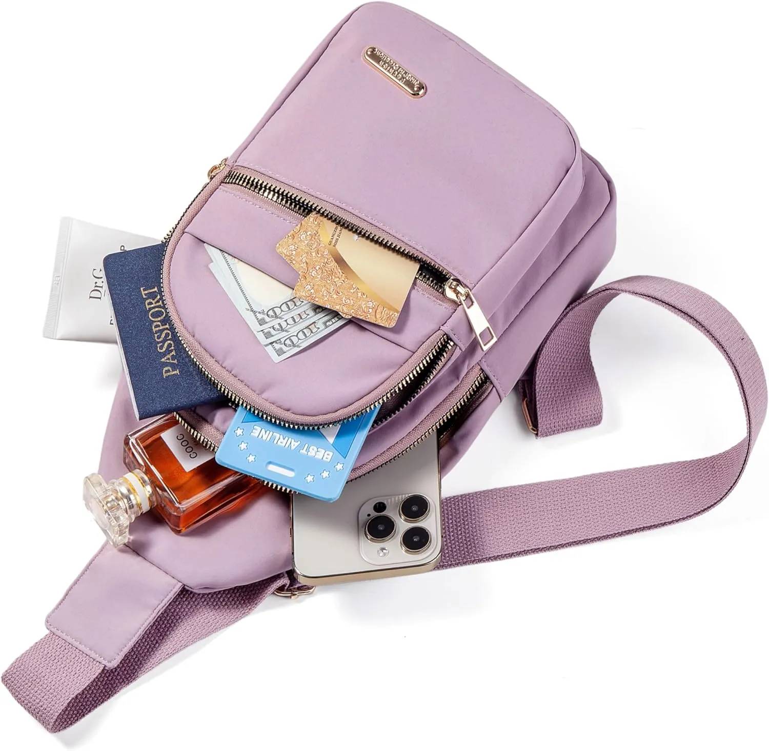 Small Sling Backpack Crossbody Sling Bag, Chest Bag Daypack Fanny Pack Cross Body Bag for Outdoors Hiking Traveling