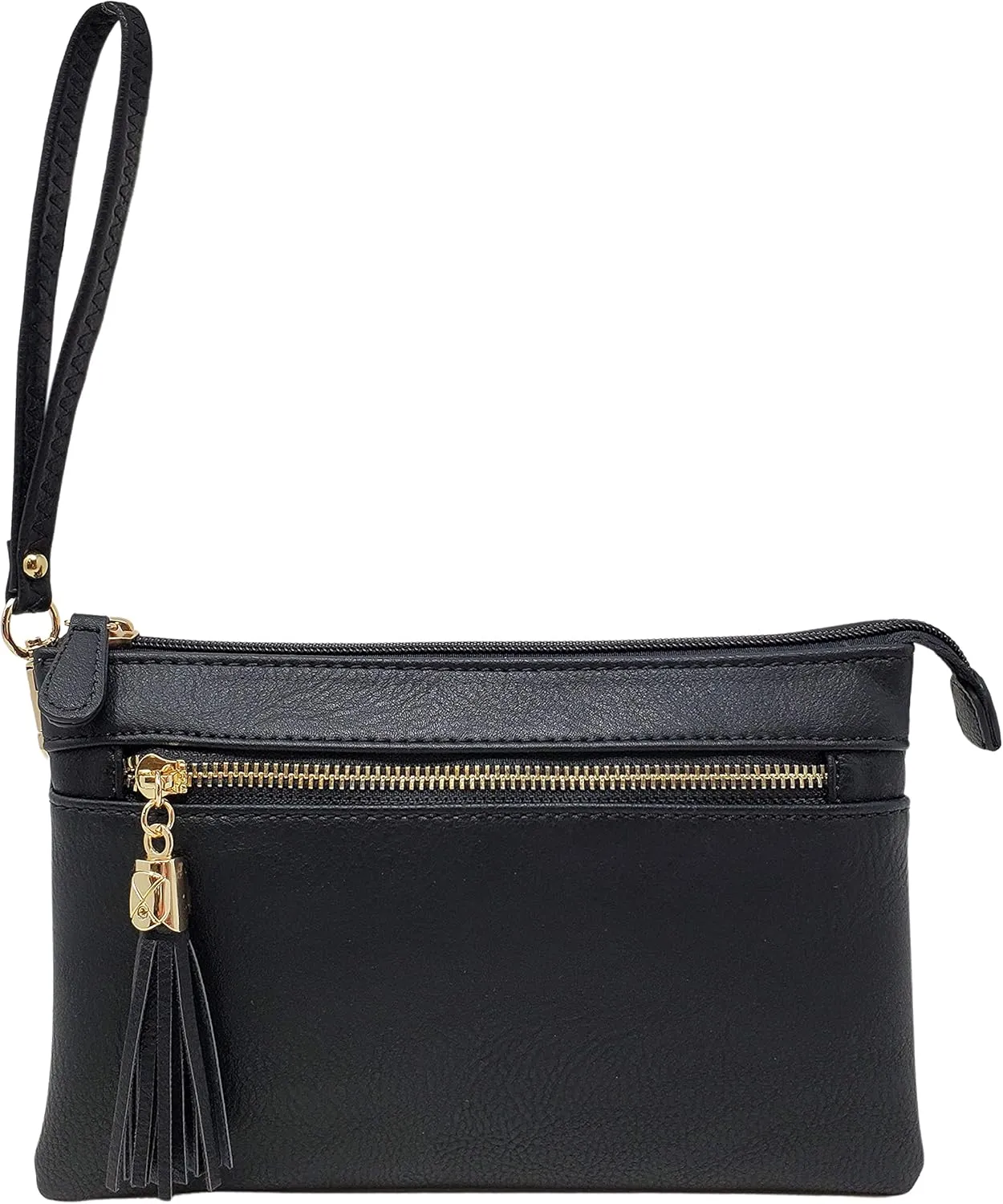 Solene Women's Lightweight Multi Compartment Wristlet Clutch Wallet Crossbody Bag