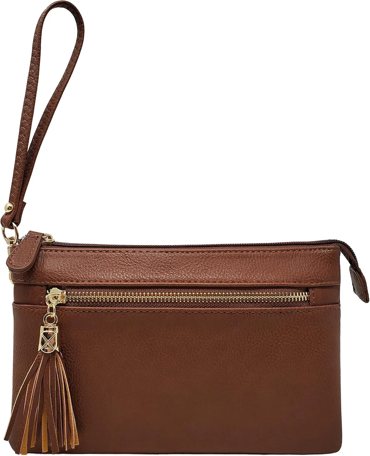 Solene Women's Lightweight Multi Compartment Wristlet Clutch Wallet Crossbody Bag
