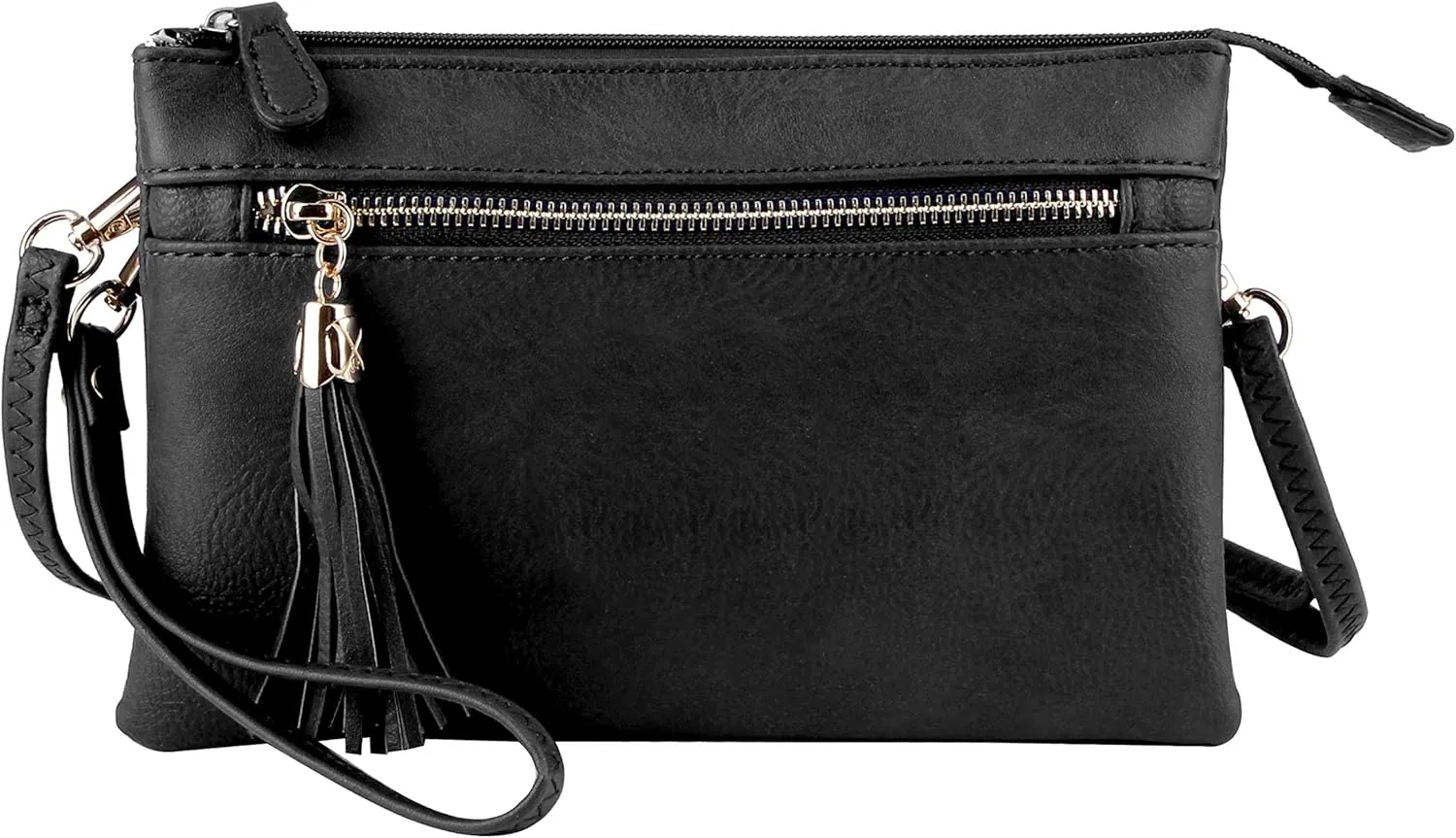Solene Women's Lightweight Multi Compartment Wristlet Clutch Wallet Crossbody Bag