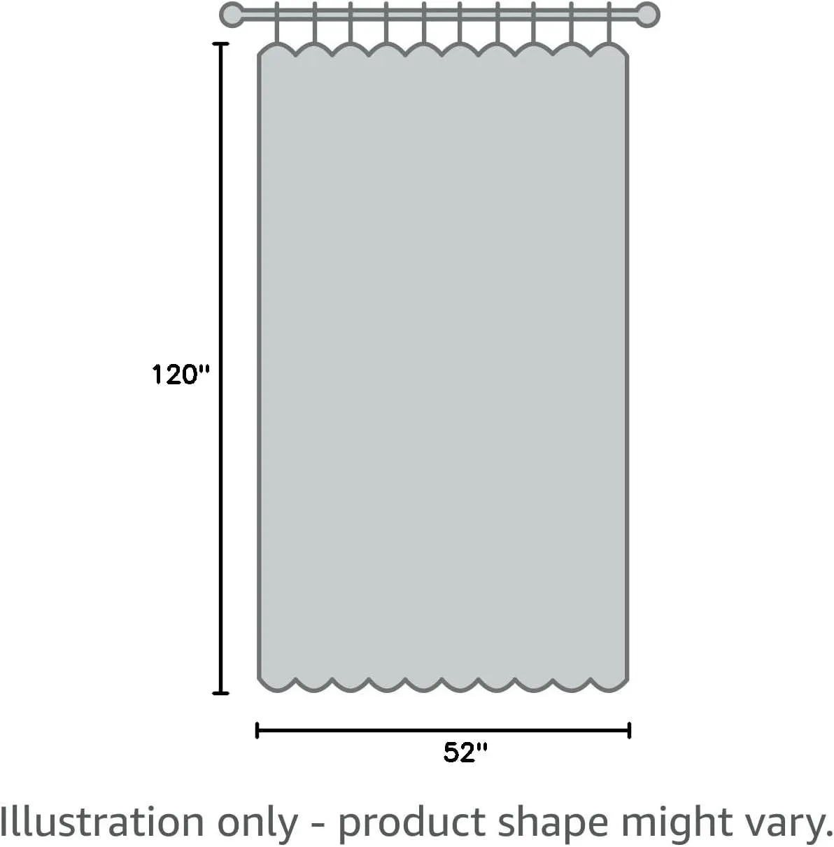 Solino Home Ivory Linen Curtain 120 Inches Long, Light Filtering Rod Pocket Curtain 52 x 120 Inch, 100% Pure Linen European Flax Window Treatment for Living Room, Bedroom