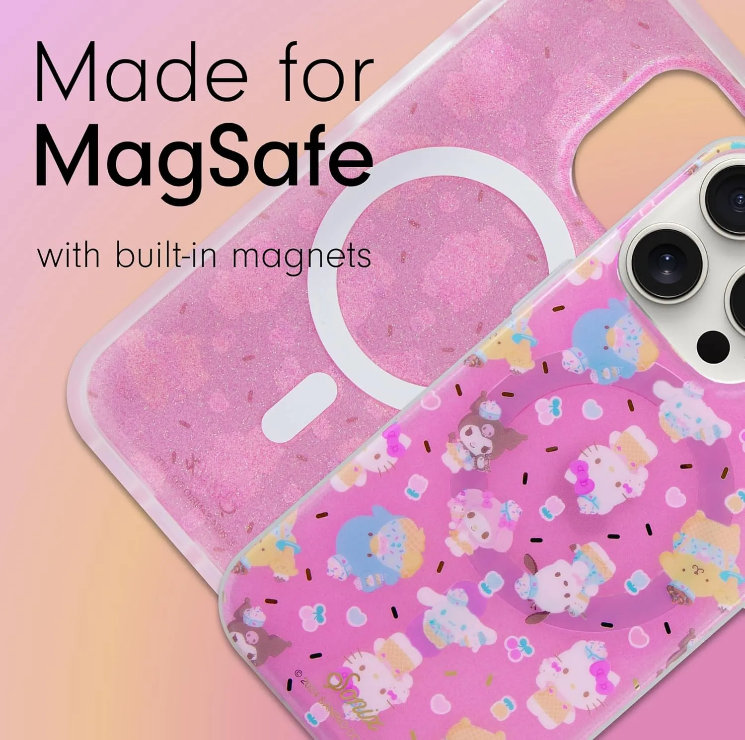 Sonix x Sanrio Phone Case for iPhone 15 Pro | Compatible with Magsafe | 10ft Drop Tested | Hello Kitty & Friends Ice Cream Parlor | iPhone 15 Pro