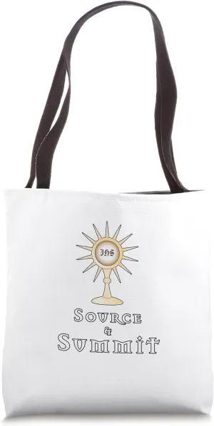 Source and Summit: Holy Eucharist Tote Bag