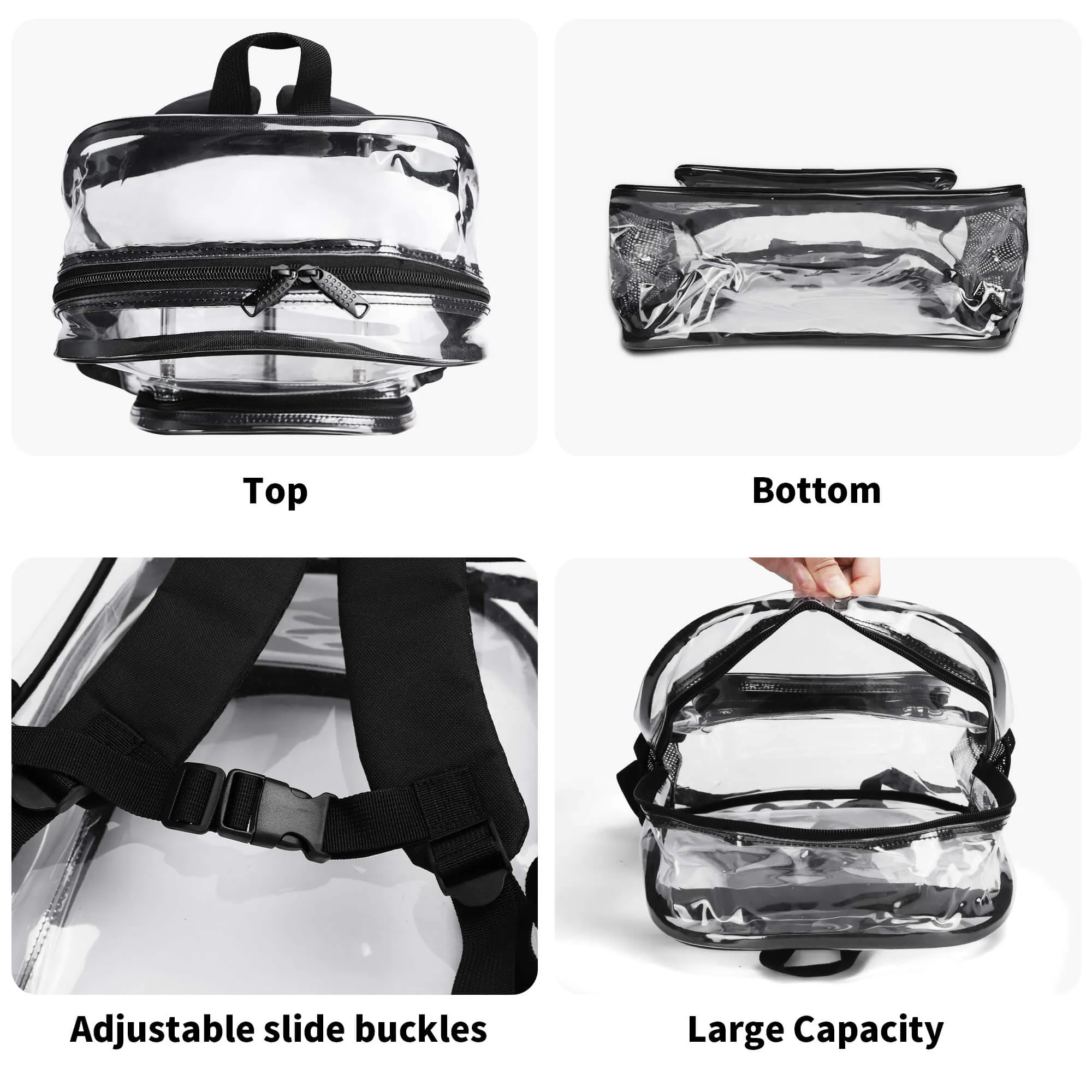 Southwest Sunrise in Gray Transparent Backpack