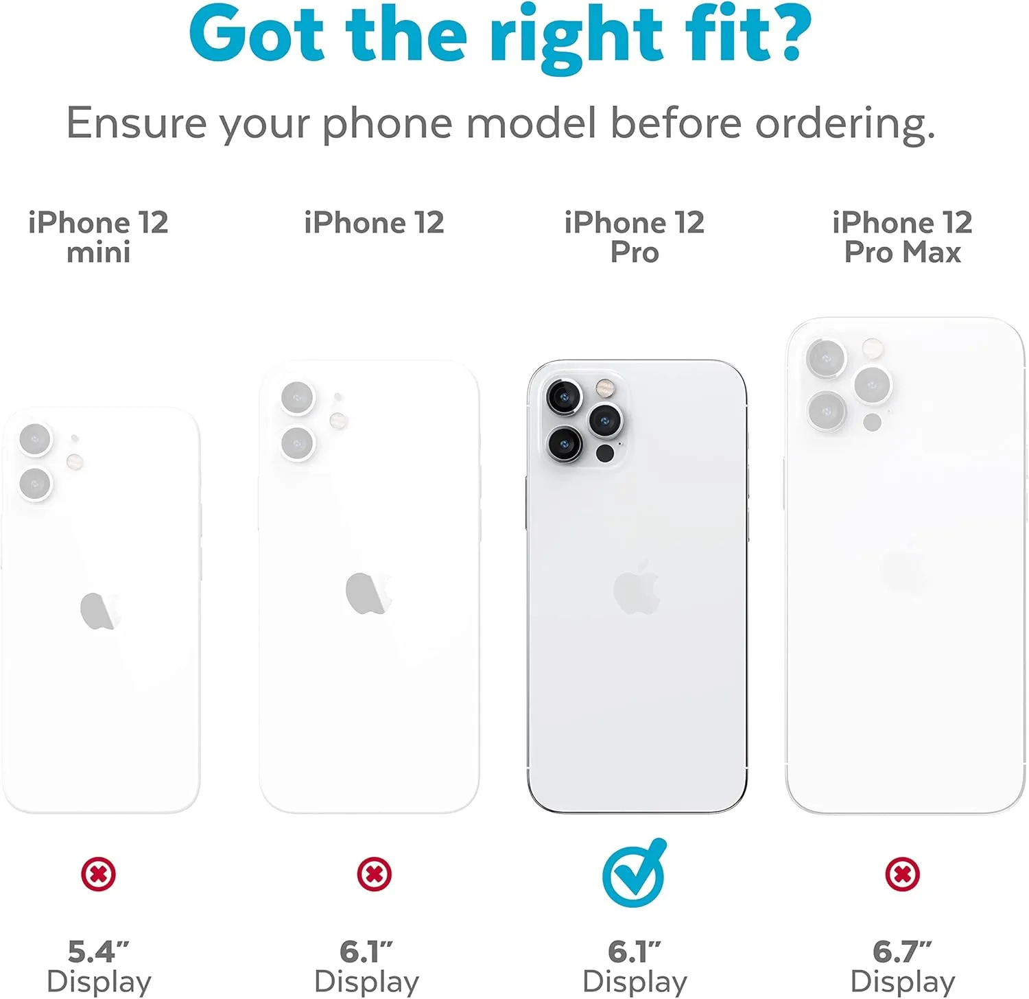 Speck iPhone 12 Case - Drop Protection Fits iPhone 12 Pro & iPhone 12 Phones - Scratch Resistant Dual Layer Case with Soft Touch Coating - Black CandyShell Pro