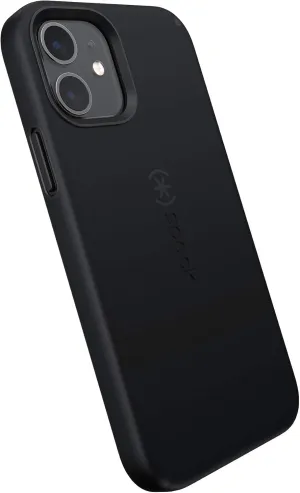 Speck iPhone 12 Case - Drop Protection Fits iPhone 12 Pro & iPhone 12 Phones - Scratch Resistant Dual Layer Case with Soft Touch Coating - Black CandyShell Pro