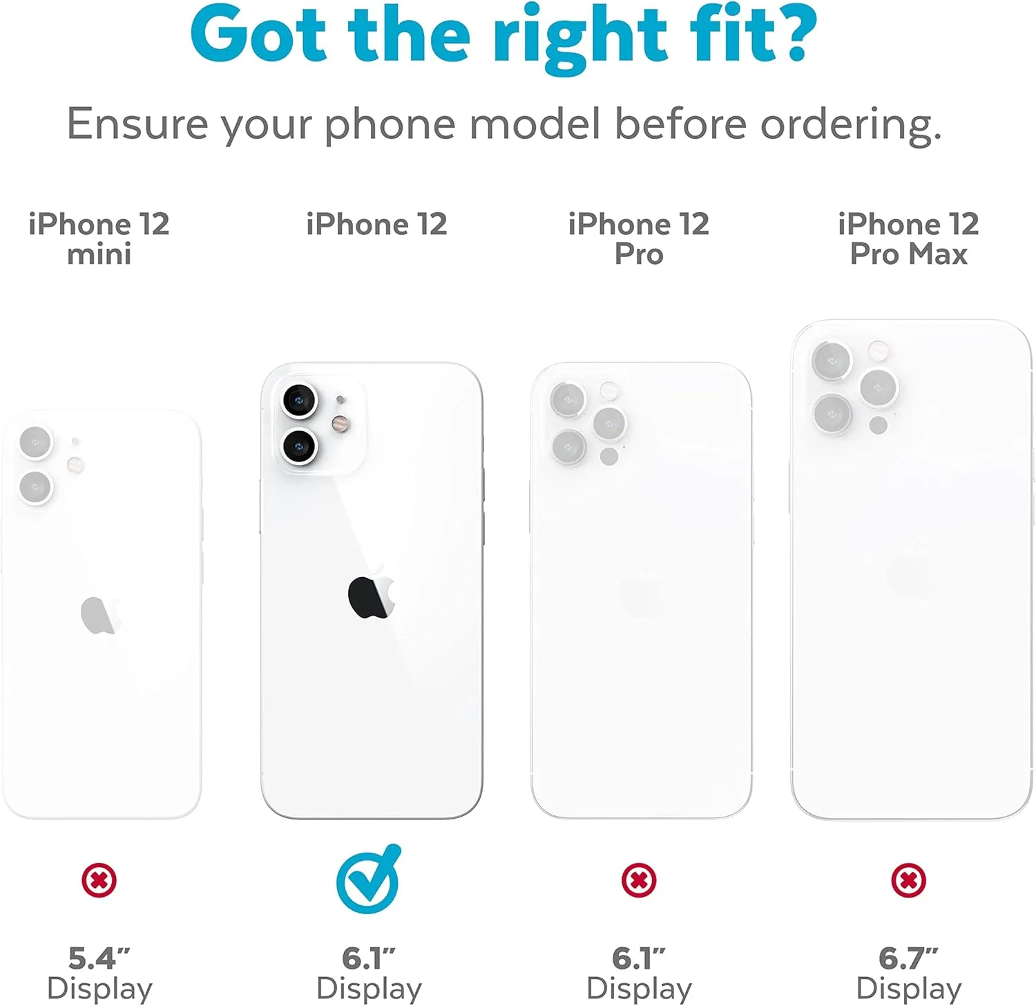 Speck iPhone 12 Case - Drop Protection Fits iPhone 12 Pro & iPhone 12 Phones - Scratch Resistant Dual Layer Case with Soft Touch Coating - Black CandyShell Pro