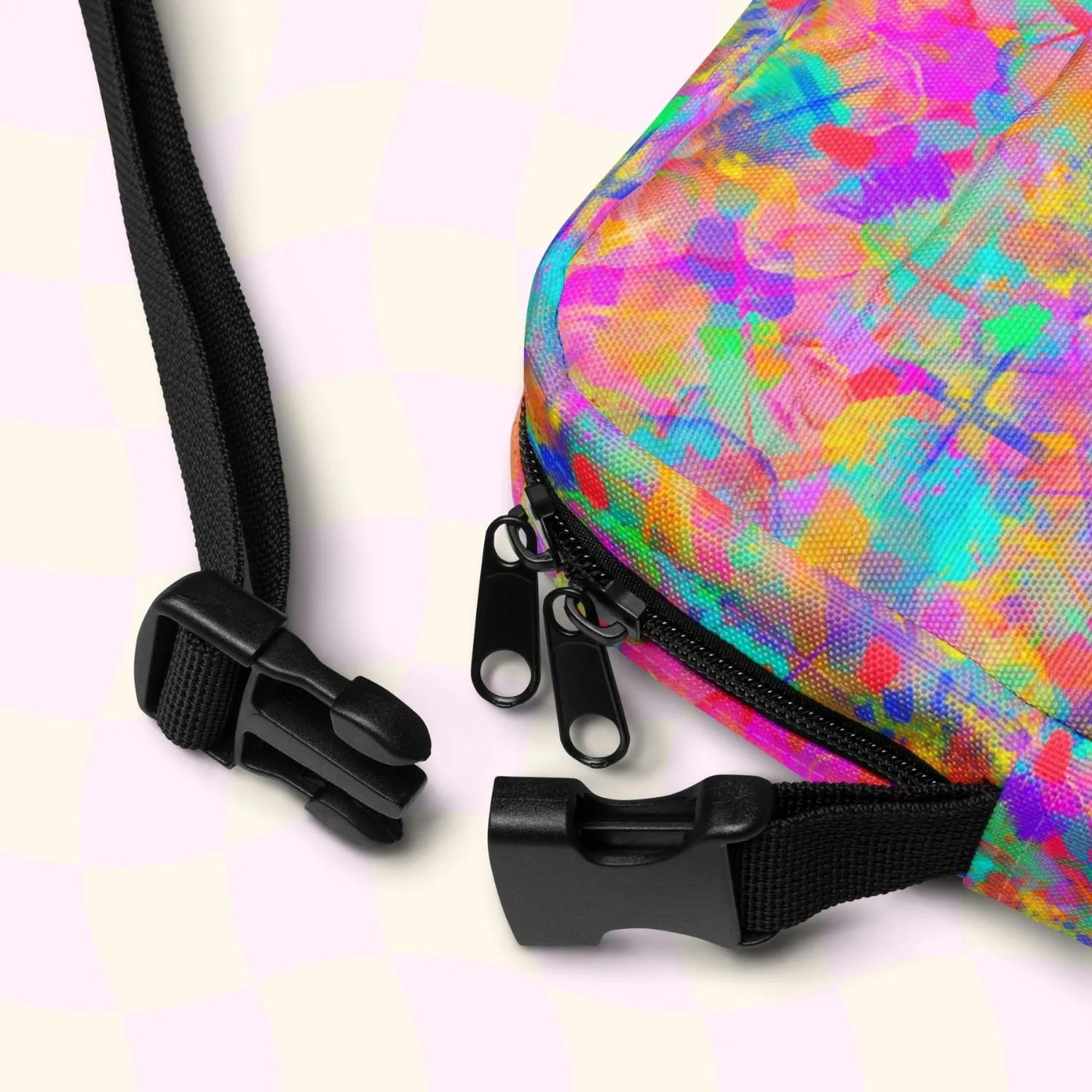 Splotches and Crosses Mini Crossbody Bag