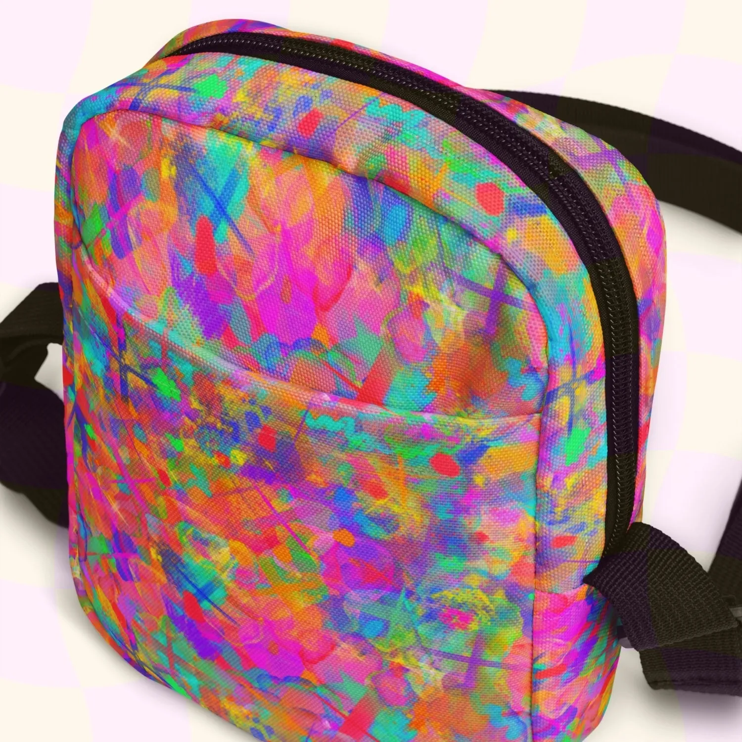 Splotches and Crosses Mini Crossbody Bag