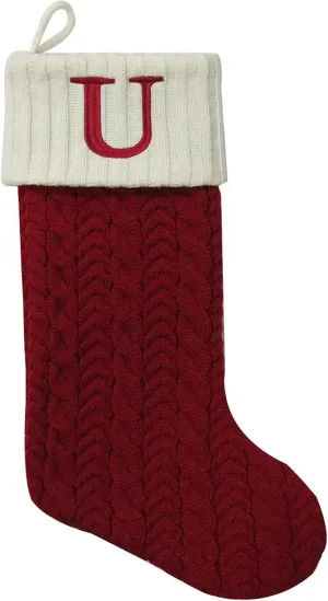 St. Nicholas Square 21-in. Initial Stocking sock " U " CHRISTMAS