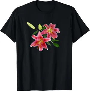 Stargazer Lily Great for Gardeners Flower Lovers Gift T-Shirt