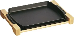 STAUB 1205223 Wooden Plate, Black