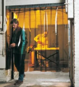 Steiner, 73422, Welding Strip Door, 8 x 8 ft, Amber, PVC