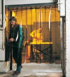 Steiner, 73422, Welding Strip Door, 8 x 8 ft, Amber, PVC