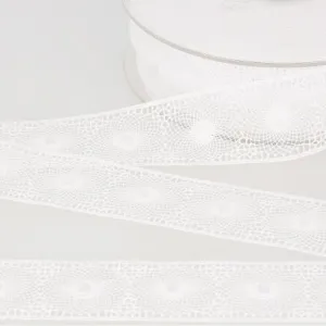 STEPHANOISE Insertion Embroid. Tulle, 30mm