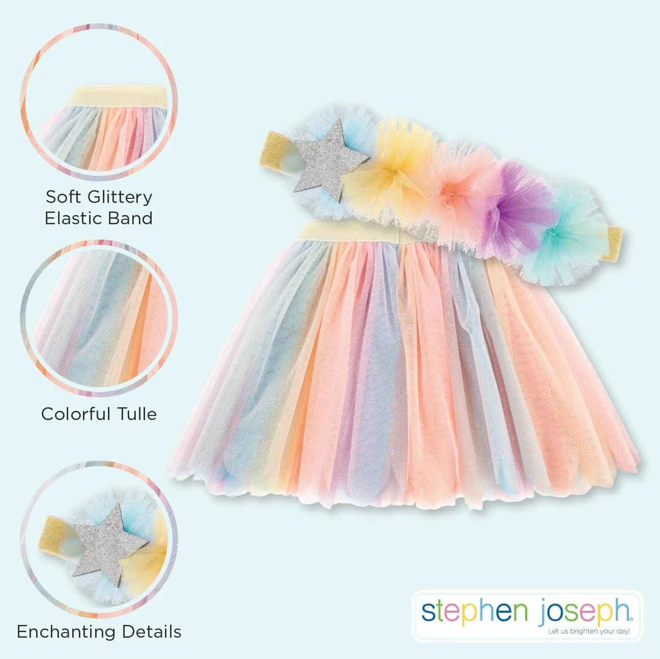 Stephen Joseph Girls' Tutu and Headband Set