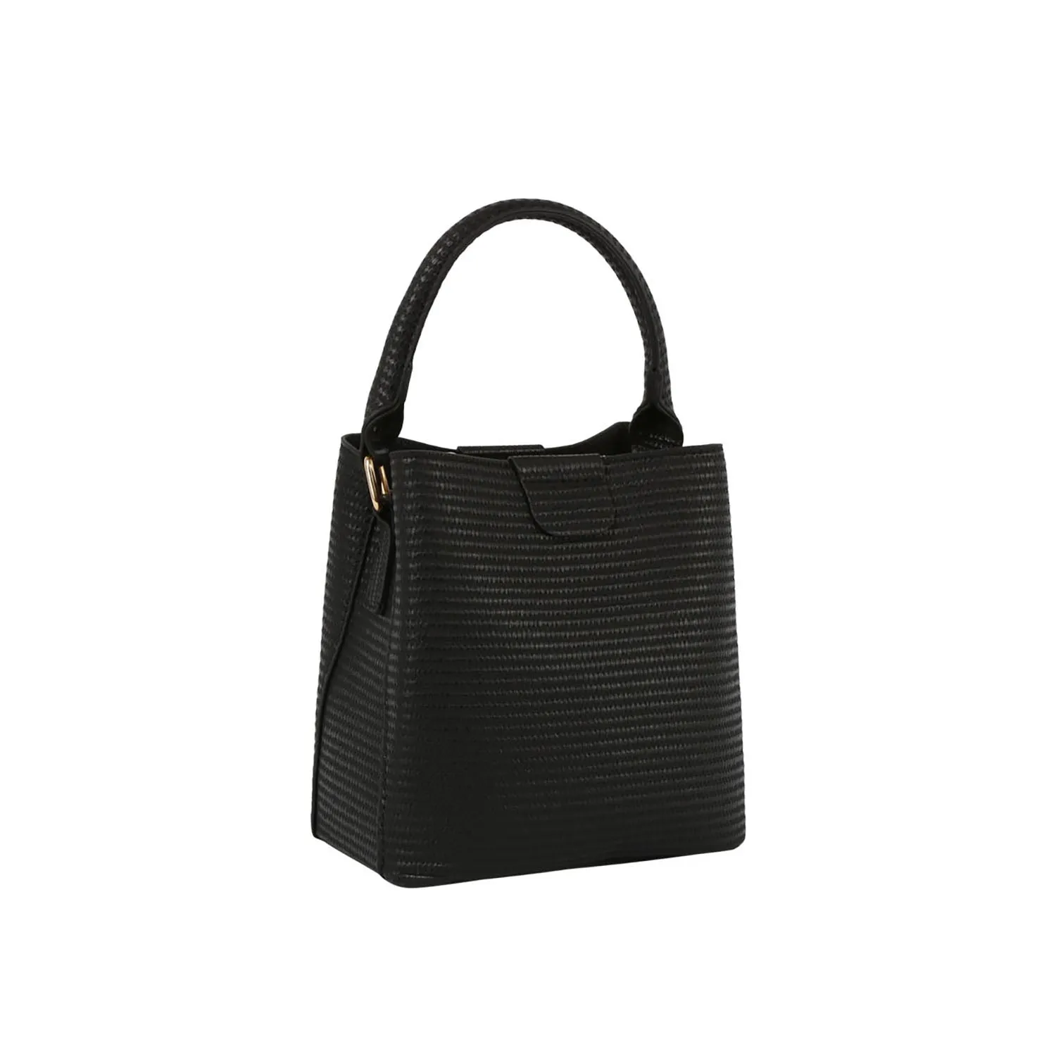 Straw textured multi-compartment satchel crossbody