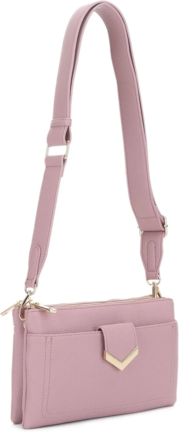 Stylish Multi-Compartment Crossbody Bag – Perfect for Travel, Work, Daily Use, with Adjustable Strap & Secure Storage