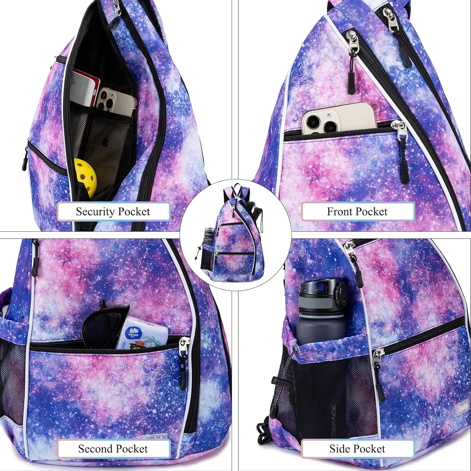 Sucipi Pickleball Bag Pickleball Backpack for Women Men Pickleball Paddle Backpack Reversible Pickleball Paddle Bag Pickleball Rackets Bags for Ladies