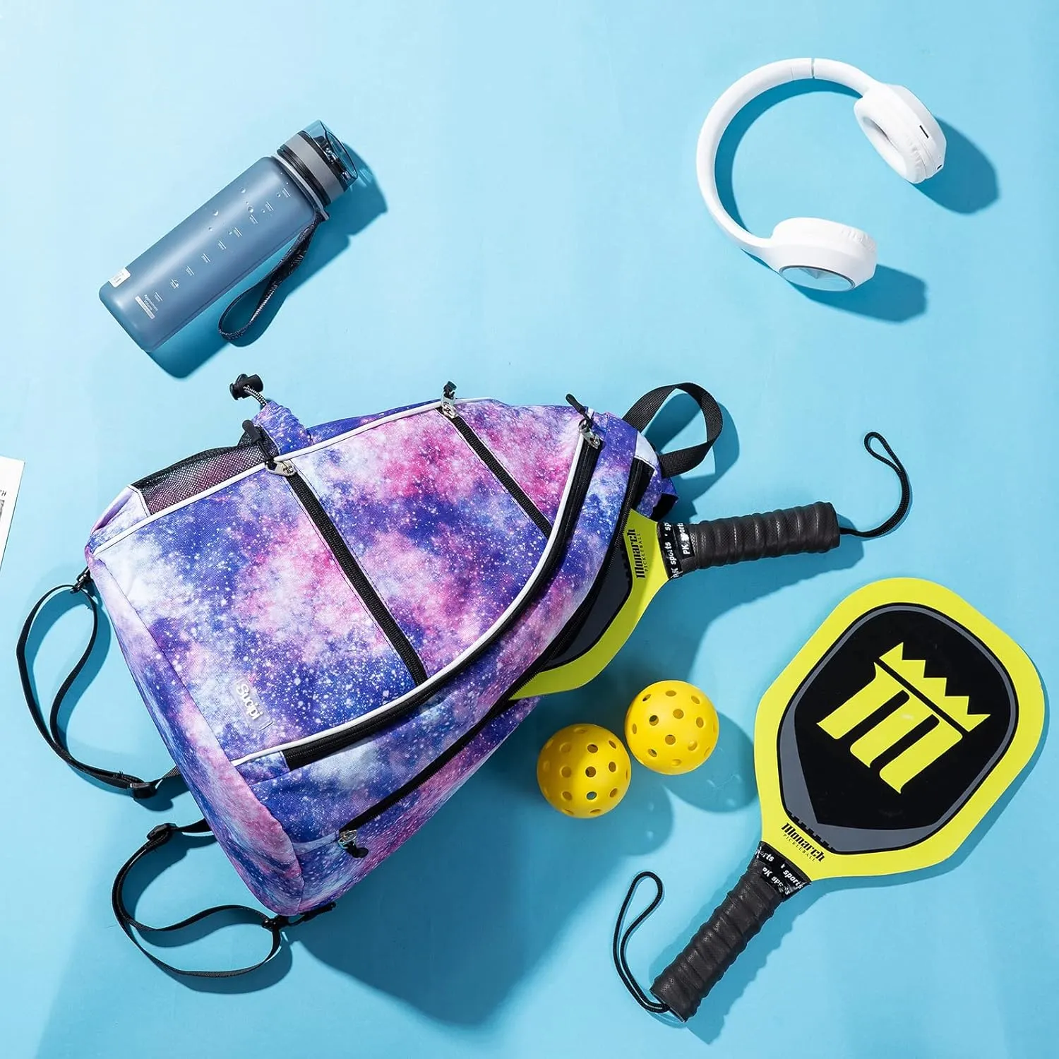 Sucipi Pickleball Bag Pickleball Backpack for Women Men Pickleball Paddle Backpack Reversible Pickleball Paddle Bag Pickleball Rackets Bags for Ladies
