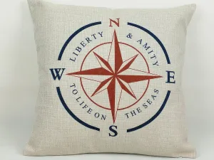 Sunflower Vintage Cotton Linen Nautical Coastal Decorative Pillow Cover Throw Cushion Cover Square Case 18 Inch