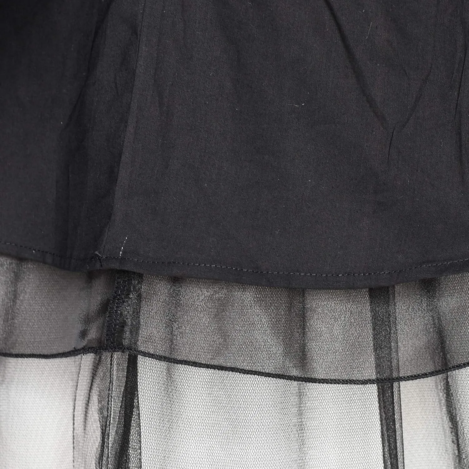 Sunny Fashion Girls Dress Cat Face Black Tower Ruffle Dancing Party Size 4-10