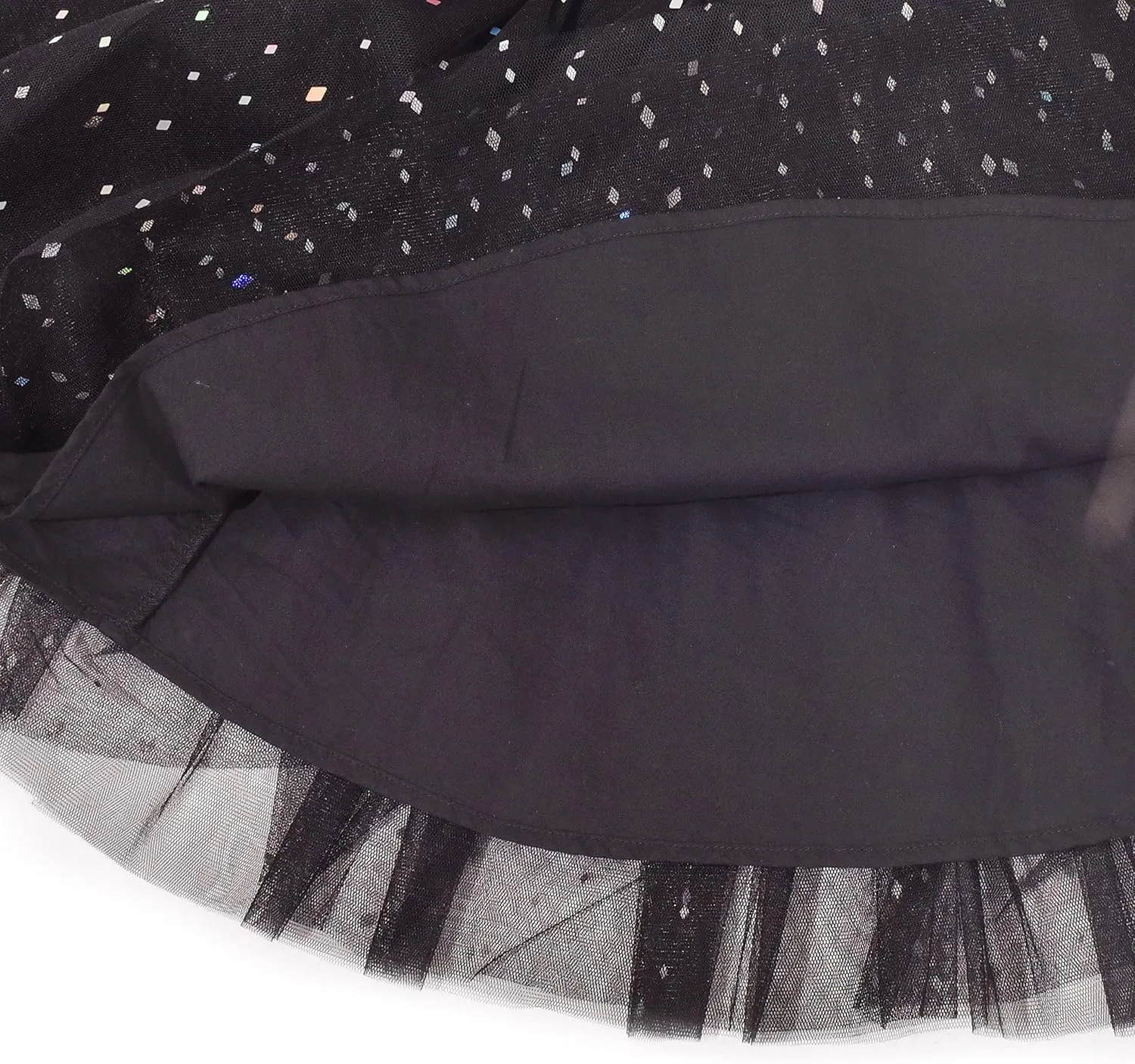 Sunny Fashion Girls Dress Cat Face Black Tower Ruffle Dancing Party Size 4-10