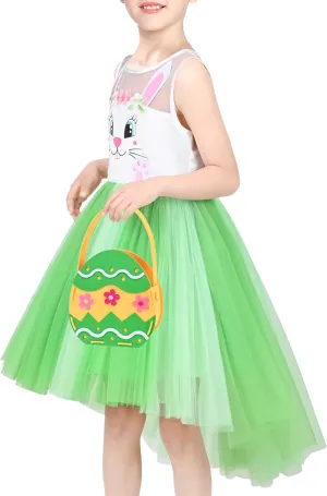 Sunny Fashion Girls Dress Unicorn Rainbow Tulle Unicorn Headband Party Size 4-10