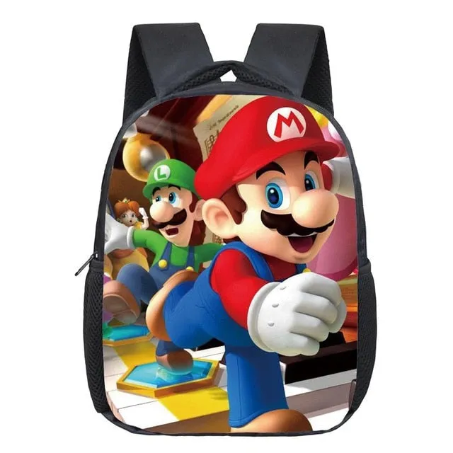 Super Mario Bros Sonic School Bag