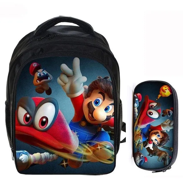 Super Mario School  Bags