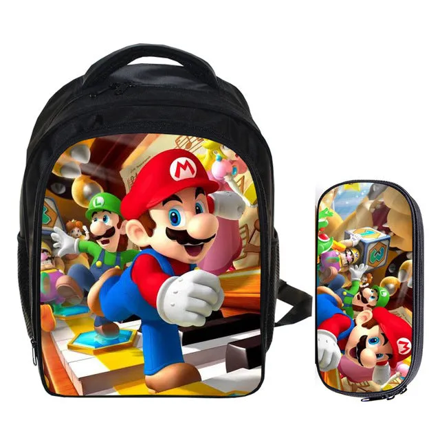Super Mario School  Bags