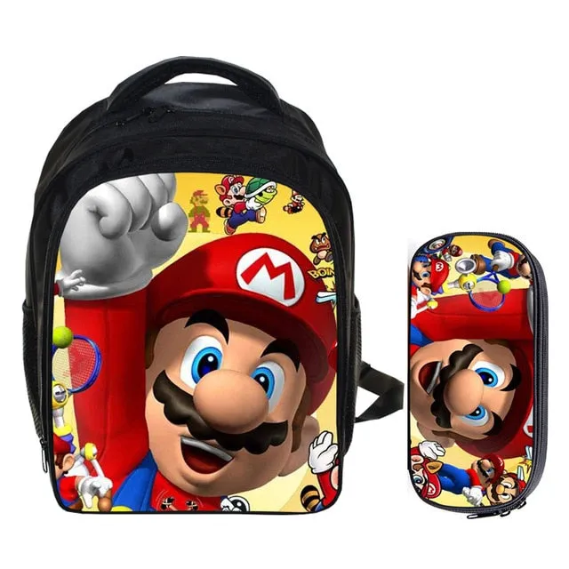 Super Mario School  Bags