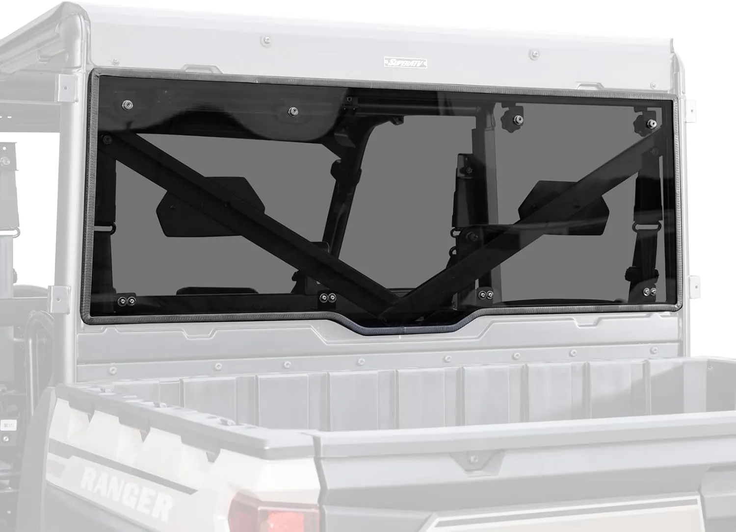 SuperATV Polaris Ranger XP 900 Scratch-Resistant Rear Windshield
