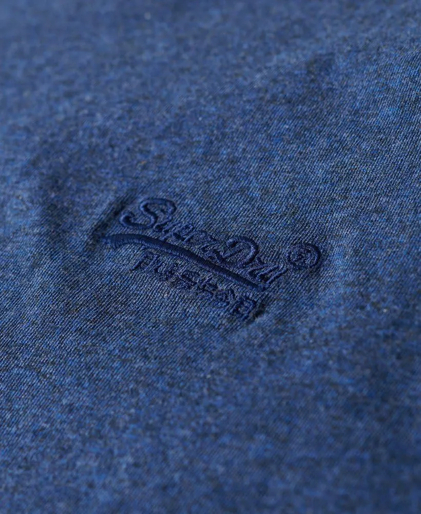 Superdry Men's Vintage Logo Embroidered T-Shirt, Bright Blue Marl