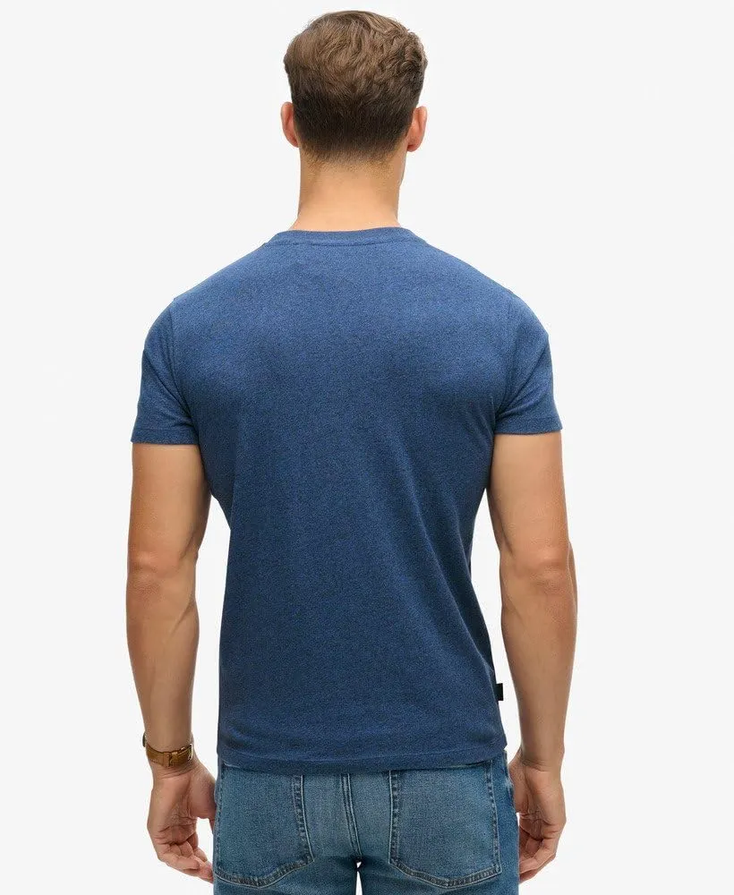 Superdry Men's Vintage Logo Embroidered T-Shirt, Bright Blue Marl