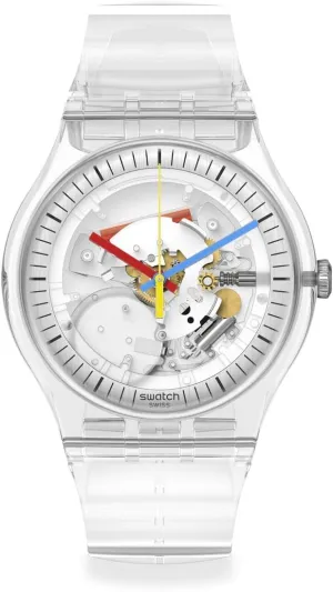 Swatch New Gent BIOSOURCED Clearly Quartz Watch
