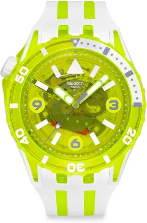 Swatch Unisex Casual Watch Yellow Bio-sourced Quartz Egg Yolk